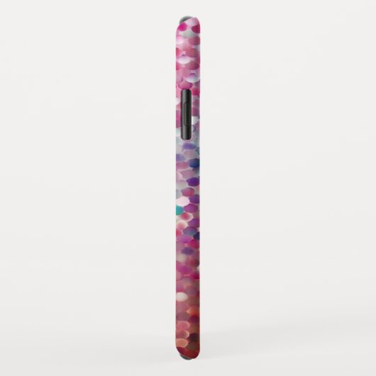 グリッターレイガーリーンボパターン(の模様が)あるーフォン名前をカスタムする Case-Mate iPhoneケース (裏面/右)