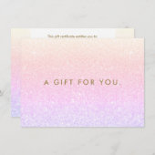 グリッターレインボーグラデーションギフト券 (正面/裏面)