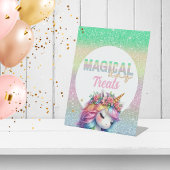 グリッターレインボーユニコーン魔法のおやつ 台座サイン