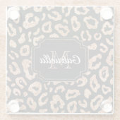 グリッターレオパードプリント ガラスコースター (裏面)