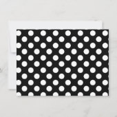 グリッターレッドラディバグ黄色の花ベビーシャワーInv 招待状 (裏面)