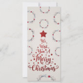 グリッターレッド我々は聖降誕祭を喜んでお祈り (正面)