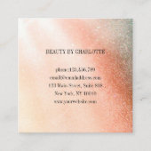 グリッターロイヤリティ10爪、 ネイルが名刺を点滅 スクエア名刺 (正面)