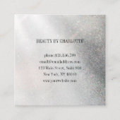 グリッターロイヤリティ10爪、 ネイルが名刺を点滅 スクエア名刺 (正面)