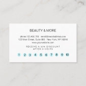 グリッターロイヤリティ10爪、 ネイルの点滅美しい 名刺 (裏面)