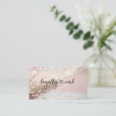 グリッターロイヤリティ10爪、 ネイルの点滅美しい 名刺 (スタンド正面)