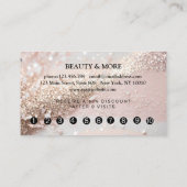 グリッターロイヤリティ10爪、 ネイルの点滅美しい 名刺 (裏面)