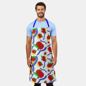 グリッターロシュ・ハシャナはリンゴと蜂蜜を撒く エプロン (着用した状態)