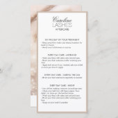 グリッターロングラッシュアフターケアベージュクリーム サンキューカード (正面/裏面)