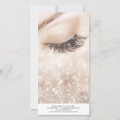 グリッターロングラッシュアフターケアベージュクリーム サンキューカード (裏面)