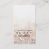 グリッターロングラッシュクローズドアイベージュクリームカード 名刺 (裏面)