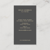 グリッターワインバーテンダーソムリエモノグラム 名刺 (裏面)