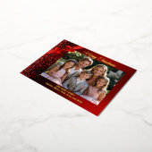 グリッターワンダーランドフォイルホリデーフォトポストカード 箔シーズンポストカード (回転した状態)