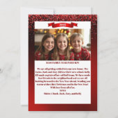 グリッターワンダーランドホリデークリスマスカード シーズンカード (裏面)