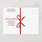 グリッターワンダーランドホリデーフォトポストカード シーズンポストカード (裏面)