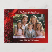 グリッターワンダーランドホリデーフォトポストカード シーズンポストカード (正面)