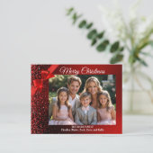 グリッターワンダーランドホリデーフォトポストカード シーズンポストカード (スタンド正面)