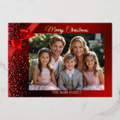 グリッターワンダーランド風景写真 箔シーズンカード (正面)