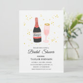 グリッターヴィノシャンパーニュ – ブライダルシャワー招待 招待状 (スタンド正面)