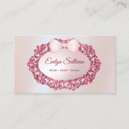 グリッターヴィンテージフレームフェイクフォイル・ビジネス・カード 名刺