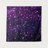 グリッターヴィンテージライトの背景。紫と黒 タペストリー (正面(横))