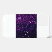グリッターヴィンテージライトの背景。紫と黒 Case-Mate iPhoneケース (裏面 (横))