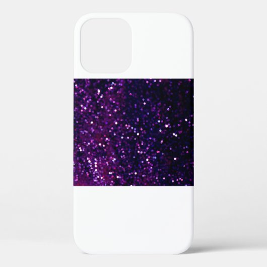 グリッターヴィンテージライトの背景。紫と黒 Case-Mate iPhoneケース (裏面)