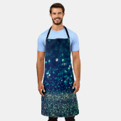 グリッターヴィンテージライトの背景。金ゴールド、シルバー、b エプロン (着用した状態)