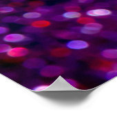 グリッターヴィンテージライト背景。紫と黒 ポスター (角)