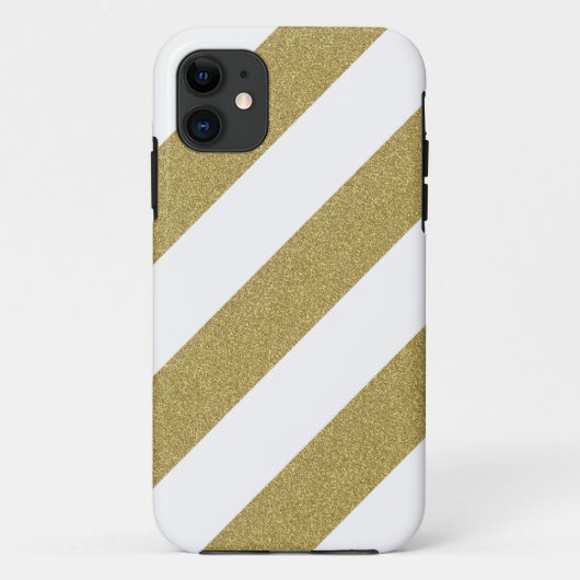 グリッター一見のストライプのなiPhoneの場合 Case-Mate iPhoneケース (裏面)