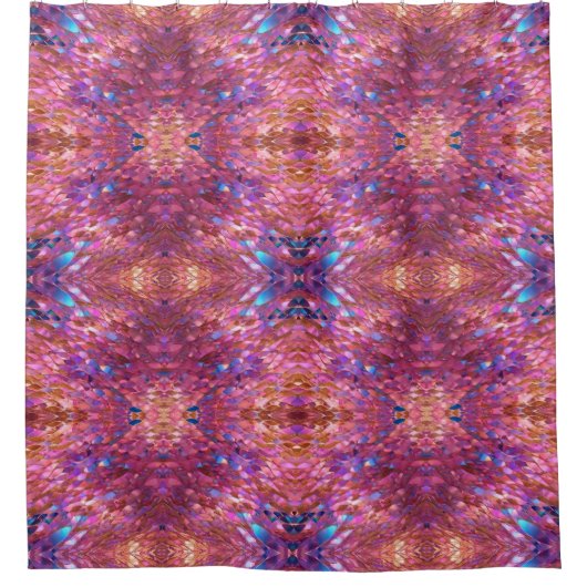 グリッター人気があるオパール型ホログラフィックコレクション シャワーカーテン (正面)