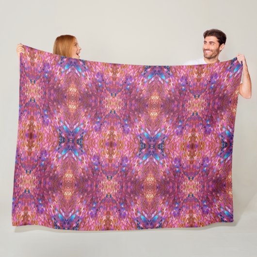 グリッター人気があるオパール型ホログラフィックコレクション フリースブランケット (インサイチュ)