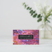 グリッター人気があるオパール型ホログラフィックコレクション 名刺 (スタンド正面)