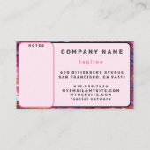 グリッター人気があるオパール型ホログラフィックコレクション 名刺 (裏面)