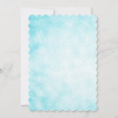 グリッター人魚招待状、海の下パーティー 招待状 (裏面)