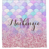 グリッター人魚 シャワーカーテン (正面)