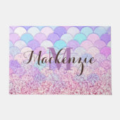 グリッター人魚 ドアマット (正面)