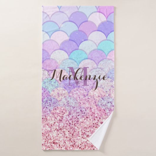 グリッター人魚 バスタオル (バスタオル)