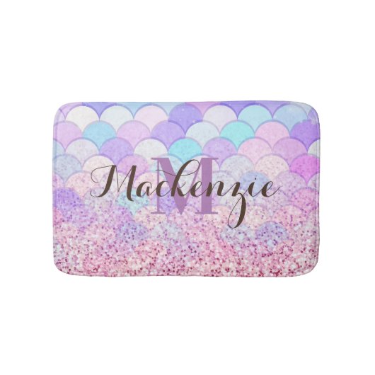 グリッター人魚 バスマット (正面)