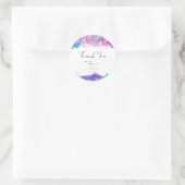 グリッター付きの楽しいインクの花嫁のシャワーパーティー ラウンドシール (バッグ)