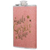 グリッター付き引用文 フラスク (左)