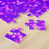 グリッター体操の梁(青と紫) ジグソーパズル (側面)