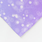 グリッター体操ビームブルーと紫 フリースブランケット (角)