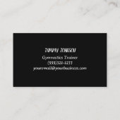 グリッター体操ホワイト 名刺 (裏面)