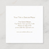 グリッター傘フェイク名刺 スクエア名刺 (裏面)