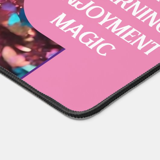 グリッター光トレンディーホログラフィックコレクション デスクマット (コーナー)