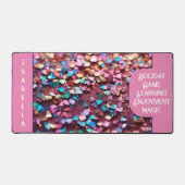 グリッター光トレンディーホログラフィックコレクション デスクマット (正面)