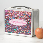 グリッター光トレンディーホログラフィックコレクション メタルランチボックス (インサイチュ)