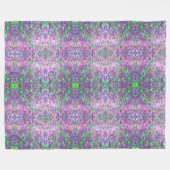 グリッター光ホログラフィモダンック収集 フリースブランケット (正面(横))