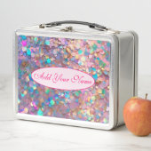 グリッター光ホログラフィモダンック収集 メタルランチボックス (インサイチュ)